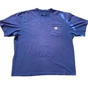 CARHARTT FORCE XL Men's Thrashed Distressed Stained Grunge Cotton Short Sleeve